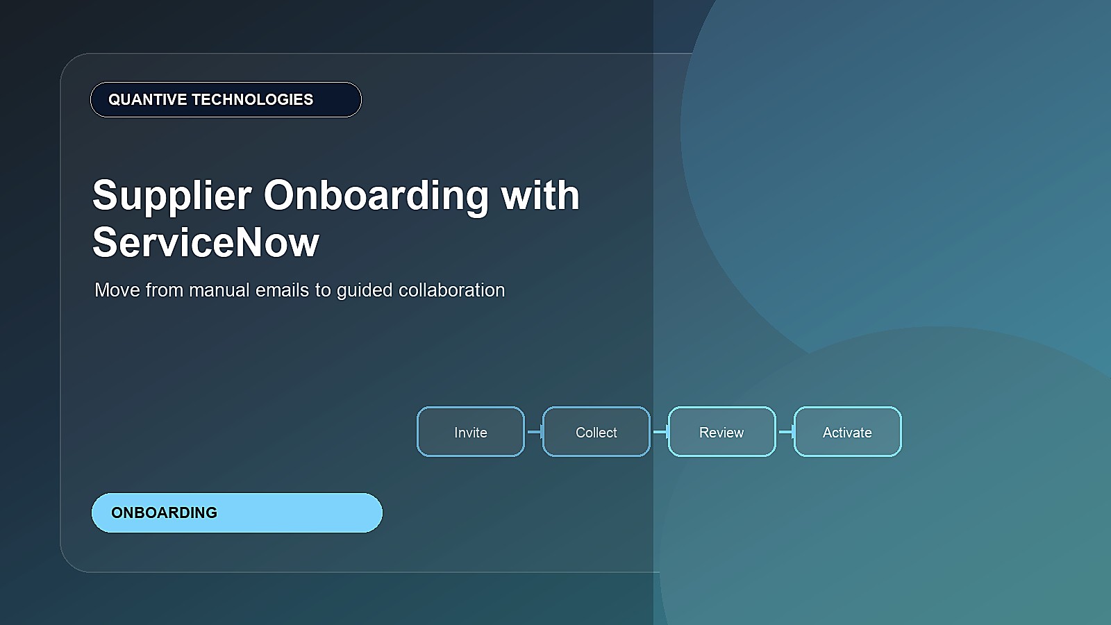 Supplier Onboarding with ServiceNow: From Manual Emails to Guided Collaboration