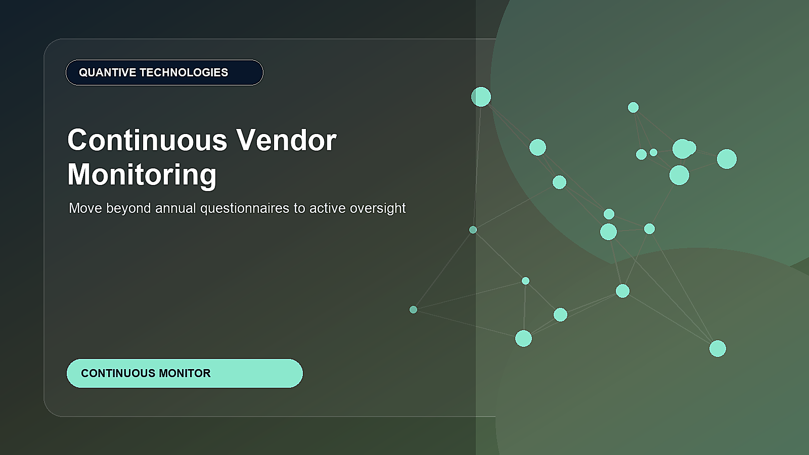 Continuous vendor monitoring hero image showing third party risk signals and alerts